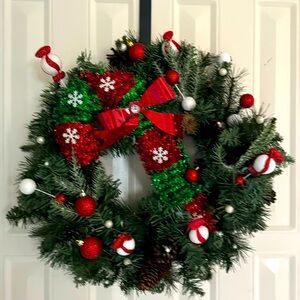 Christmas wreath 24 inches.